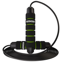 Скакалка швидкісна RDX SKIPPING ROPE STEEL COATED CABLE W1 Green