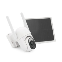3 Мп 4G поворотная уличная PTZ видеокамера Voltronic, AI, Audio, Mic, PIR, Solar Panel 6W, SD, Battery 10400mA, UBox IPPTZ14325 2.8mm, 360°,IP67