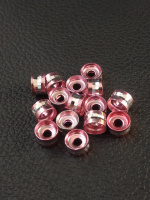 Разделители для бусин. Диаметр 6мм. Упаковка - 10 шт. Цвет - розовый