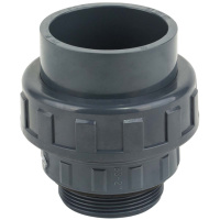 Муфта ПВХ Kripsol EHM20 63.C розбірна, із зовнішньою різьбою d63х2«