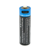 Аккумулятор 14500 Li-Ion Vapcell P1422A, 2250mAh, 1.5V AA 3.4Wh, USB type-c