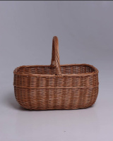 Кошик «Перлова» 1 шт. 34x26x14 см плетений з натуральної лози для Великодня пасхальна корзина