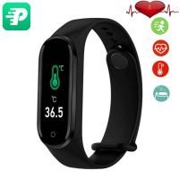 Фітнес браслет Smart Band M5 PRO Black | Термометр, крокомір, кольоровий дисплей, вимірювання тиску та пульсу