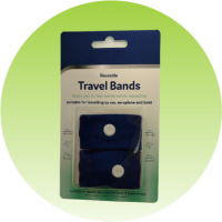 Акупресурний браслет від укачування та нудоти для дітей і дорослих, 2 шт колір синій