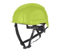 Шолом захисний з ремінцем EN 397 BOLT200 MILWAUKEE Hi-Vis, не вентильований, жовтий