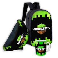 Набір дитячий майнкрафт «Minecraft» рюкзак, сумка-бананка, кружка (00268)