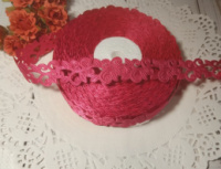 Декоративна стрічка «Вензель» 2 см ,малиновий