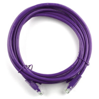 Патч-корд литой RITAR, UTP, RJ45, Cat.5e, 1,5m, фиолетовый, Cu (медь)