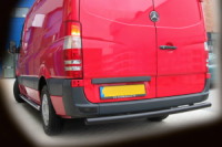 Задняя защита AK002 Черный (нерж. сталь) для Mercedes Sprinter W906 2006-2018 гг