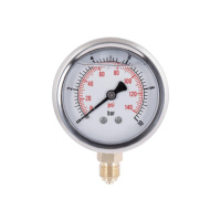 Манометр із гліцерином Thermo Alliancе Forte 10 бар, 1/4«З, нижнє підключення TAF170G10B