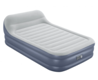 Надувне комфортне велюрове ліжко Bestway 67923 152х226х84 см, Двоспальний