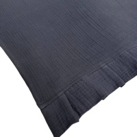 Раннер SoundSleep Muslin Graphite 40х180 см з рюшами (94331974)