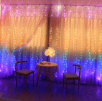 Гирлянда светодиодная штора водопад с крючком USB 100 LED 14064 3х1 м мультиколор