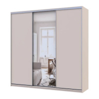 Шкаф-купе Doros Сити Лайт Кашемир 2 ДСП/1 зеркало 225х60х225 (80736383)