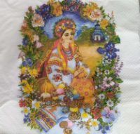 Салфетка для декупажа «Украинка»