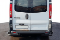 Задняя защита AK-Special Black (нержавейка) для Opel Vivaro 2001-2015 гг