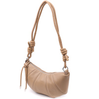 Женская полукруглая сумка из натуральной кожи Vintage 22933 Бежевый