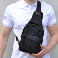 АКЦІЯ ! Якісна тактична сумка, укріплена, міні - рюкзак тактичний слінг, сумка через плече - кобура Black 4 м