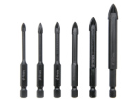 Набор свёрл YOSO универсальных 4; 5; 6; 8; 10; 12мм  ( по бетону, кирпичу, дереву, стеклу и керамике, карбид вольфрама)