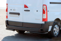 Задние уголки AK003 Черные (2 шт., нержавейка) для Nissan NV400 2010-2024 гг