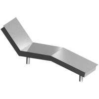 Лежак аеромасажний Aquaviva цілісний, під лайнер