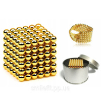 Магнітний конструктор Нео NeoCube Золотий, Магнітна іграшка неокуб, Неокуб магнітний конструктор