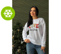 Жіночий світшот зі святковим принтом «Festival» оптом | Норма і батал