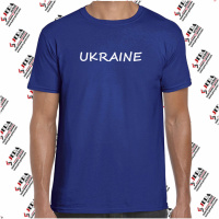 Футболка «UKRAINE» чоловіча, синя