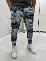 Теплі спортивні штани чоловічі матеріал трьохнитка на флісі