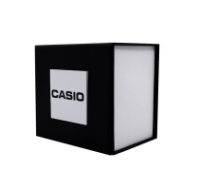 Подарункова картонна коробочка для годинника Boxes чорно-біла Casio (SKU: 1000-0350) для зберігання