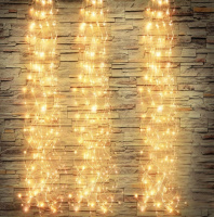 Гирлянда на солнечной батарее на 200 лампочек 14045 20 м желтая