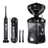 Набір Стаціонарний іригатор MEDICA+ PROWATER STANTION 7.0 BL + Ультразвукова зубна щітка MEDICA+ PROBRUSH 9.0 black (Japan)