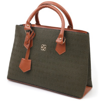Деловая женская сумка Vintage 18716 Оливковый