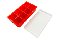 Силиконовая форма для льда с крышкой «Кубики» 8 кубов 215х115х50мм (118008)
