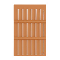 Набір скляних соломинок 7 штук з щіточкою боросилікатне скло 64486-81