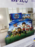 Дитяча фланелева постільна білизна Щенячий патруль.