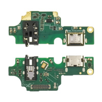 Разъём зарядки для ZTE Blade V50 Design на плате с микрофоном и компонентами