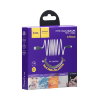 Кабель Hoco X21 Plus, Lightning, 2m, 2.4A, White