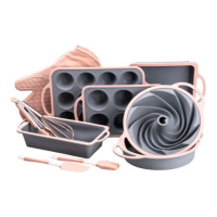 Силиконовый набор форм для выпечки с антипригарным покрытием с кухонными принадлежностями и прихваткой 11 шт HP34542