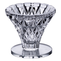 Подсвечник стеклянный на ножке 5×5.5 см декоративный прозрачный подсвечник на стол HP-4-59S