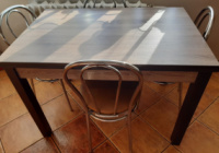 Стол кухонный раскладной Ажур сонома трюфель 90*60см