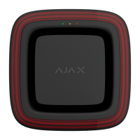 Беспроводной светозвуковой адресный пожарный оповещатель Ajax EN54 FireProtect (Sounder/VAD) Jeweller Black
