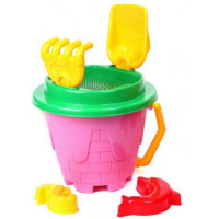 Игрушка «Набор Замок» ТехноК 2278TXK для игр с песком Розовый