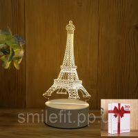 3D світильник-нічник «Ейфелева вежа» 3D Creative