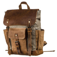 Зручний рюкзак з кишенями canvas 720111 Сірий