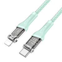 Кабель Hoco U111 Type-C to Lightning PD 1.2m green