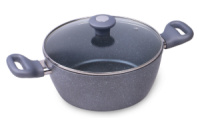 Кастрюля антипригарная Kamille - 240 мм x 4 л Granite 1 шт.