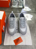 Кросівки сірі Hermes Bouncing Gray ob392