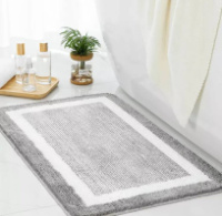 Коврик для ванной комнаты 7801 48х78 см светло-серый