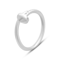 Серебряное кольцо CatalogSilver с без камней, вес изделия 2,99 гр (2147701) 18.5 размер